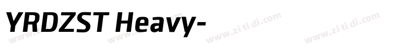 YRDZST Heavy字体转换